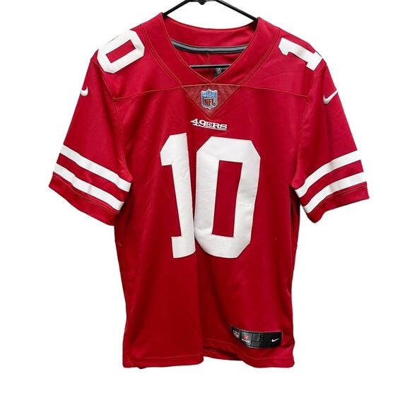 Nike NFL Red San Francisco 49ers #10 Jimmy Garappolo Stitched Jersey Men’s Small - Picture 1 of 9